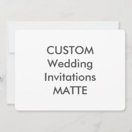 MATTE 7,5 x 5,5-tums bröllopsinbjudningar på 120 l Inbjudningar