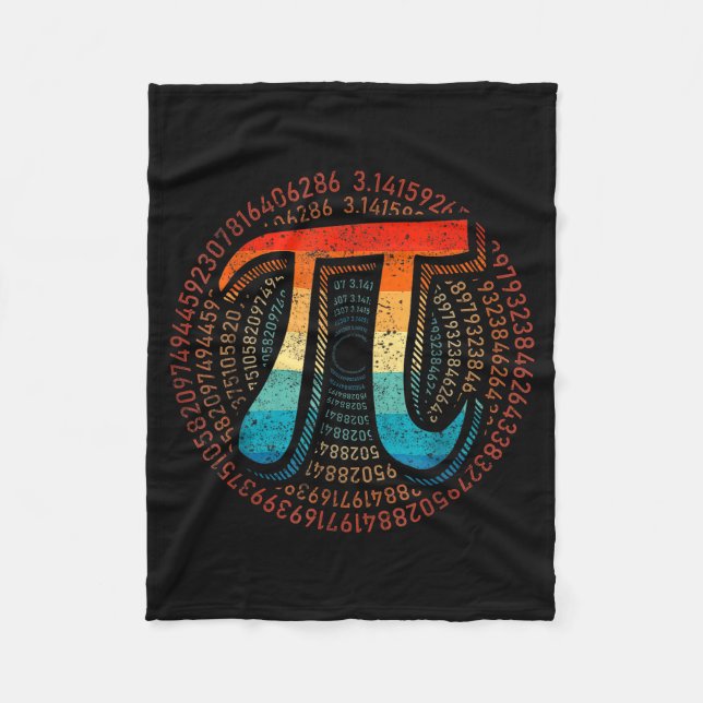 Matte är enkelt som Pi Matematiklärare Glad Pi-dag Fleecefilt (Framsidan)