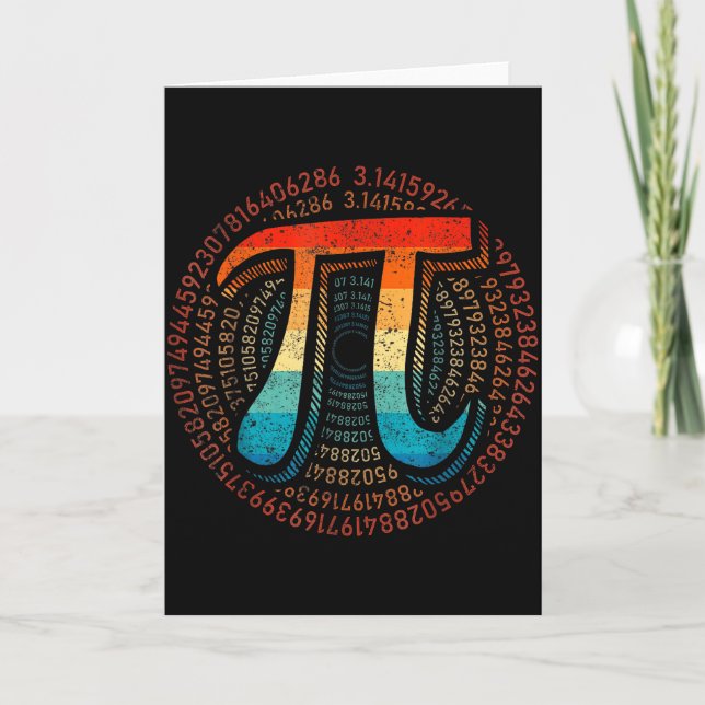 Matte är enkelt som Pi Matematiklärare Glad Pi-dag Kort (Framsida)