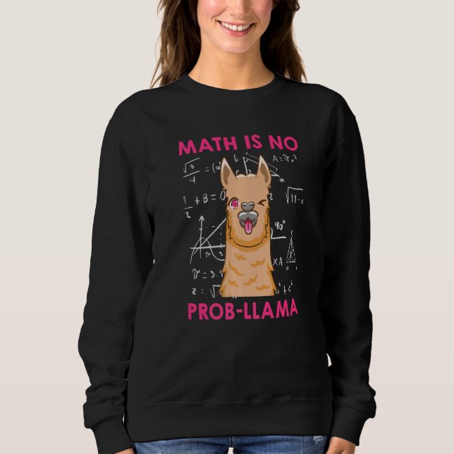 Matte är inget problem lama Matematiker Matematikl T Shirt (Framsida)