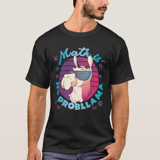 Matte Är Inget ProbLlama T Shirt (Framsida)