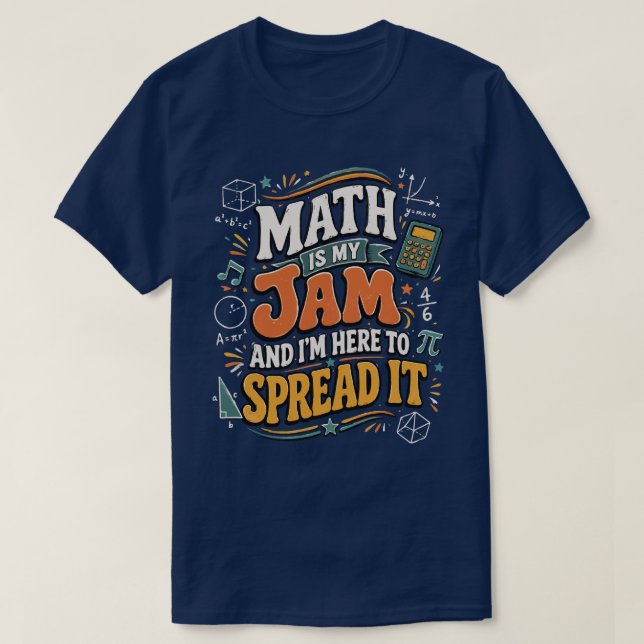 Matte Är Min Grej Jag Är Här För Att Sprida Det T Shirt (Design framsida)