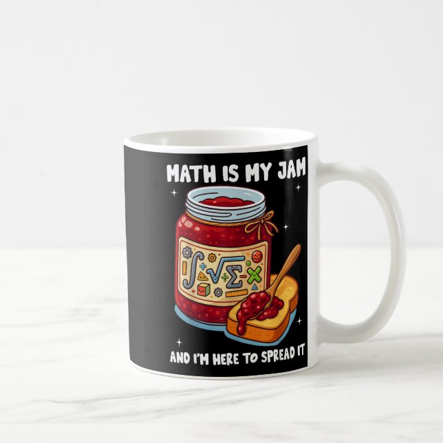 Matte Är Min Grej Och Jag Är Här För Att Sprida De Kaffemugg (Höger)