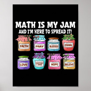 Matte Är Min Jam Och Jag Är Här För Att Sprida Det Poster