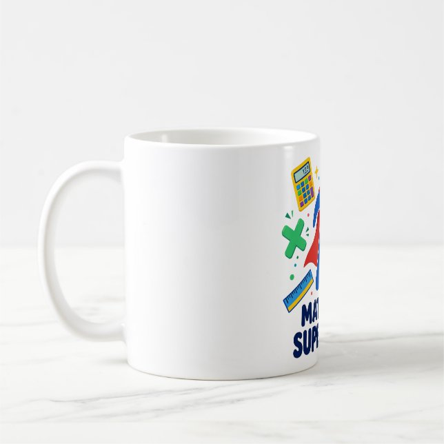 Matte är min superhjälte kaffemugg (Vänster)