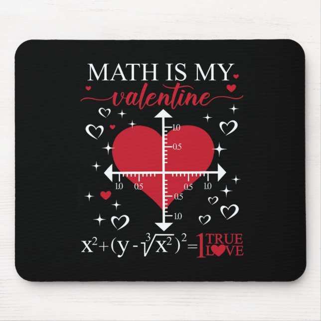 Matte är min valentin Geometri Matematiklärare App Musmatta (Framsidan)