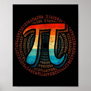 Matte är så enkelt som Pi Matematiklärare Glad Pi- Poster