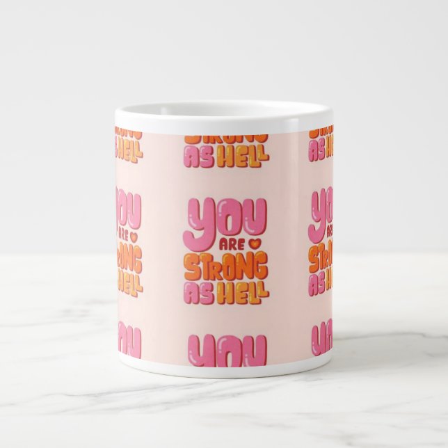 ☕ Matte Black Coffee Mugg - Slimmad och sofistiker Jumbo Mugg (Framsidan)