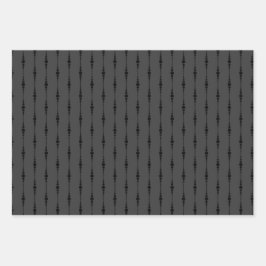 Matte Black & Grått Aesthetic Mönster