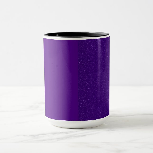 Matte + Brusuppdelad Lila Mugg - Anpassa (Center)