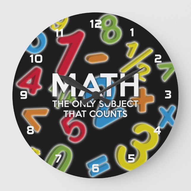 Matte. Det enda ämnet som räknas Stor Klocka (Framsida)