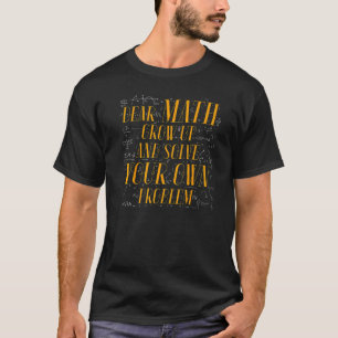 Matte för tonårsflickor, unga kvinnor, lärarcolleg t shirt