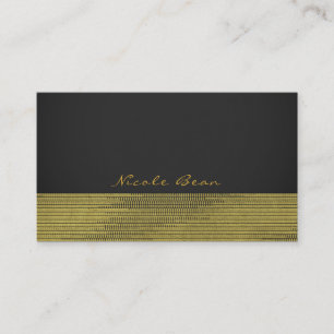 Matte Guld Modern Glam Sequins Chic Elegant Visitkort