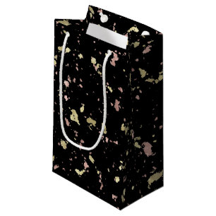 Matte Guld och Ro Guld Flakes Black
