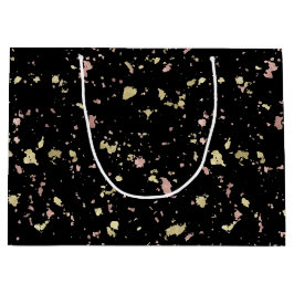 Matte Guld och Ro Guld Flakes Black