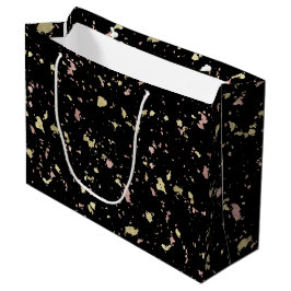 Matte Guld och Ro Guld Flakes Black