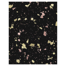 Matte Guld och Ro Guld Flakes Black