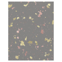 Matte Guld och Ro Guld Flakes Mörk Warm Grått