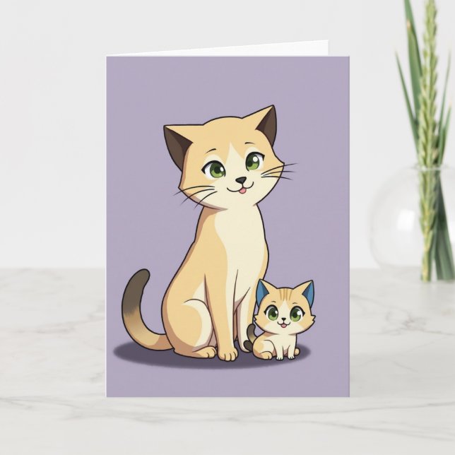Matte kattvänners kort (Framsida)