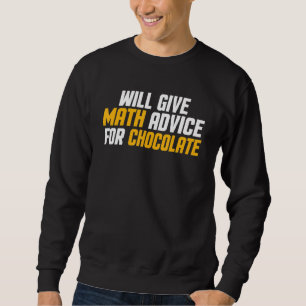 Matte lärare kommer att ge matte råd för choklad lång ärmad tröja