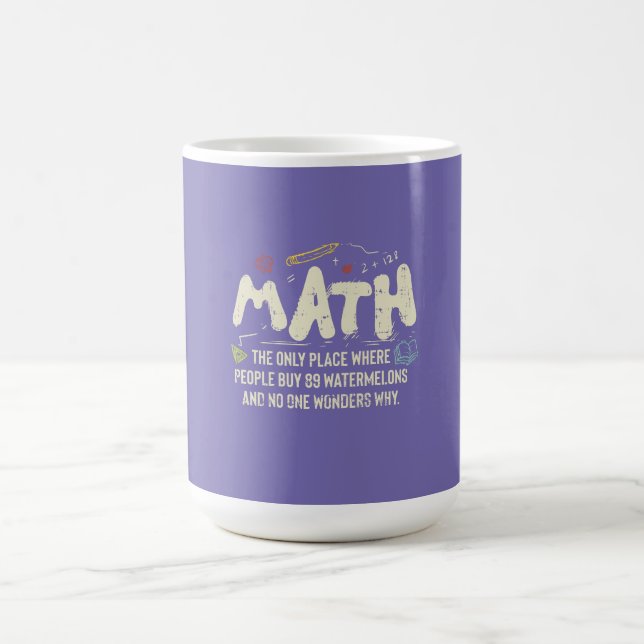 Matte Matematik Matematiklärare Present Kaffemugg (Center)