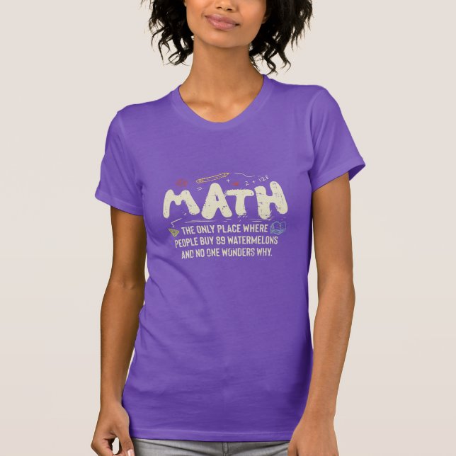 Matte Matematik Matematiklärare Present T Shirt (Framsida)