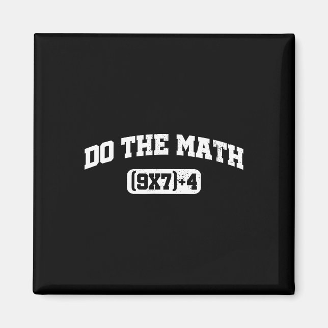 Matte Meme, Math 67 Meme, Rolig Sex Sju Lärare S Magnet (Framsidan)