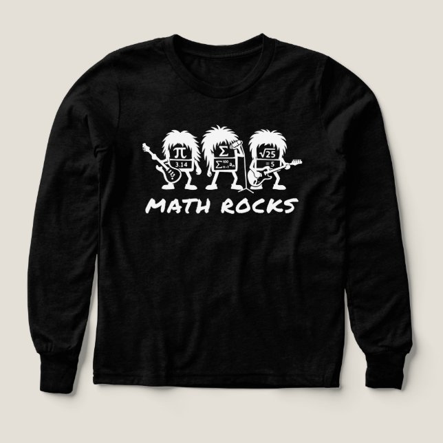 Matte Rocks Akademisk Rockbandshumor T Shirt (Design framsida)