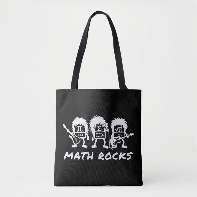 Matte Rocks Akademisk Rockbandshumor Tygkasse (Framsida)
