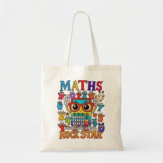 Matte Rockstjärna Nummer Dag Totebag Tygkasse (Framsidan)