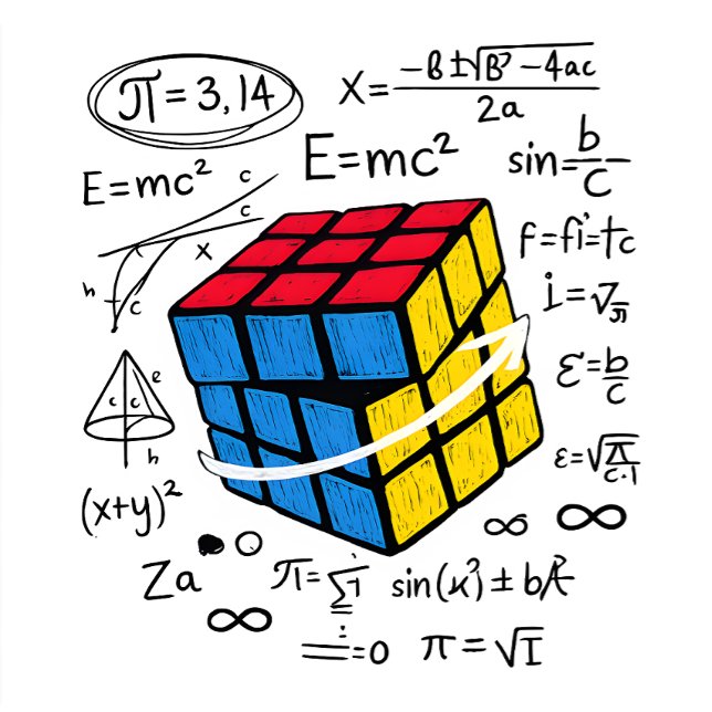 Matte Rubiks Kub Geometri Formel Nörd Estetik T Shirt (Skapare uppladdad)