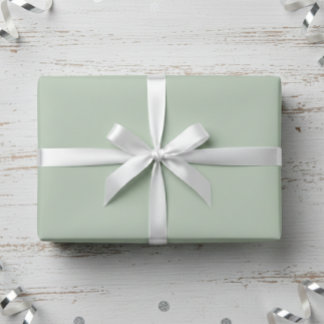 Matte Sage Green Gift Wrap Paper Elegant Presentpapper