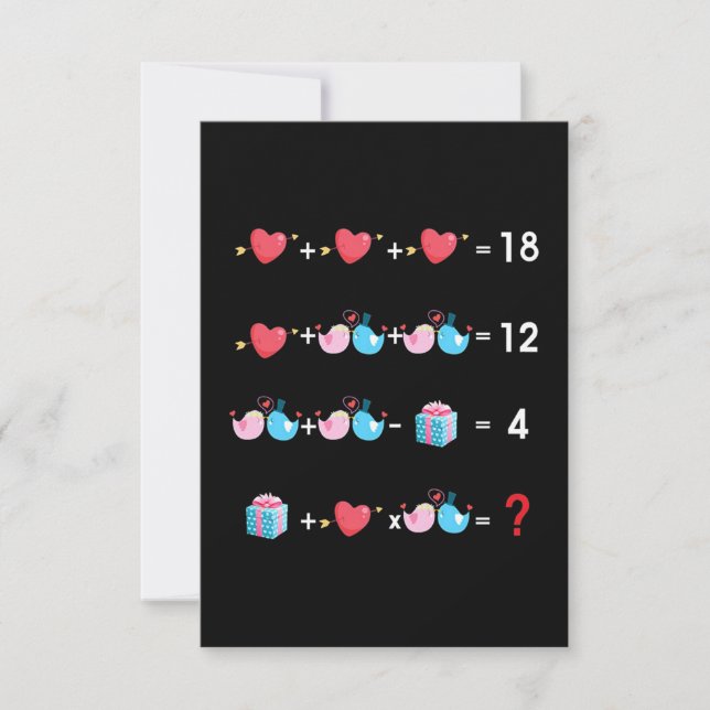 Matte Valentines Kort (Framsida)