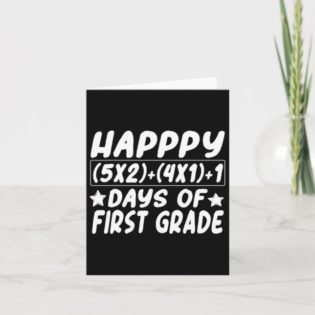 Matteekvation Lycklig 100 dagar för skolelever Ki Kort (Framsida)