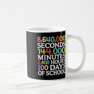 Matteformel 100 dagar av skola matematiklärare bar kaffemugg