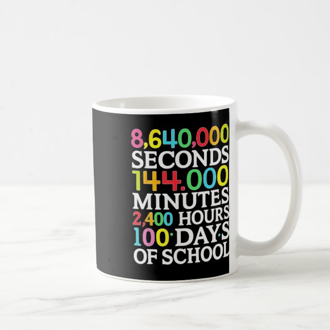 Matteformel 100 dagar av skola matematiklärare bar kaffemugg (Höger)