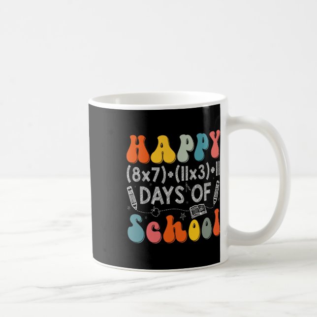 Matteformel 100 dagar i skolan Rolig matematiklära Kaffemugg (Höger)