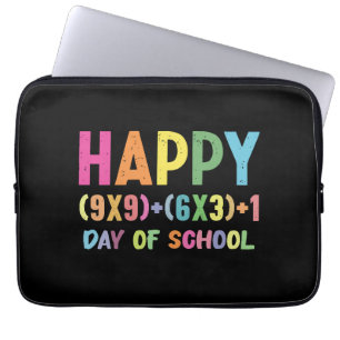 Matteformel 100 dagar i skolan Rolig matematiklära Laptop Fodral