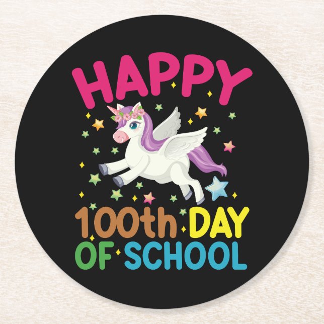 Matteformel 100 dagar i skolan Rolig matematiklära Underlägg Papper Rund (Framsidan)