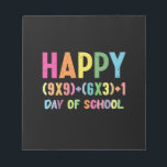 Matteformel 100 dagar på skolan Rolig matematiklär Anteckningsblock<br><div class="desc">Matteformel 100 dagar på skolan Rolig matematiklärare 100-dagars T-shirt</div>