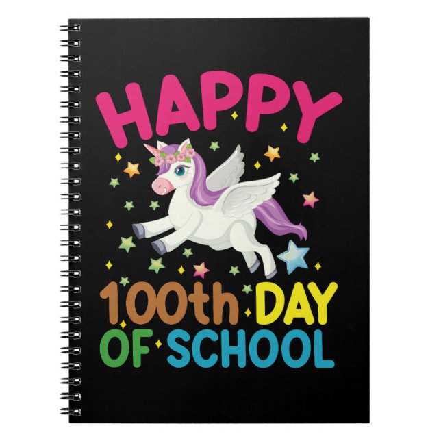 Matteformel 100 dagar på skolan Rolig matematiklär Anteckningsbok (Framsidan)