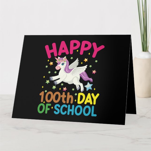 Matteformel 100 dagar på skolan Rolig matematiklär Kort (Framsida)