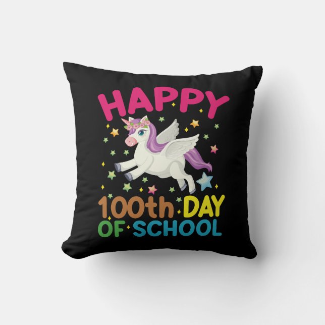Matteformel 100 dagar på skolan Rolig matematiklär Kudde (Framsida)