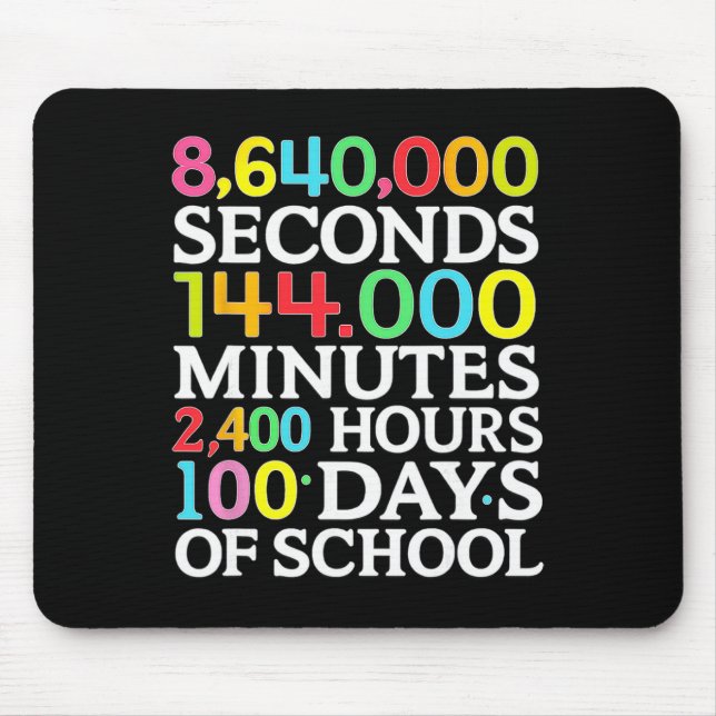 Matteformel 100 dagar skola matte lärare barn  musmatta (Framsidan)