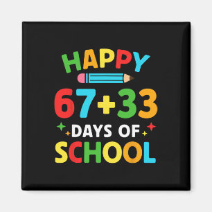 Matteformel 100 dagar skola Rolig matematiklärare Magnet