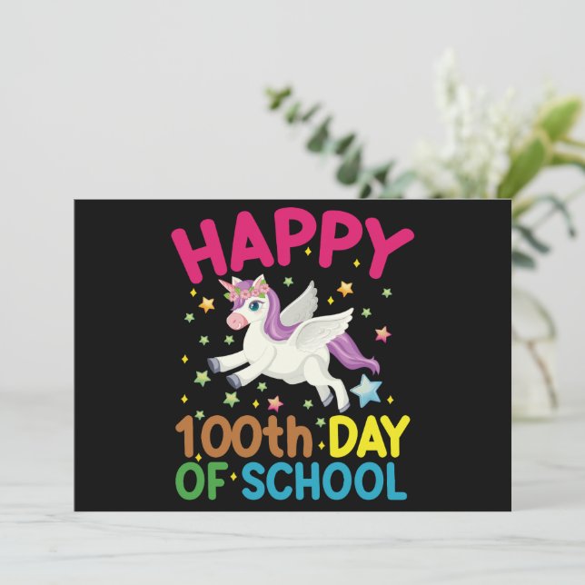 Matteformel 100 dagar skola Rolig matte lärare Inbjudningar (Stående Fram)