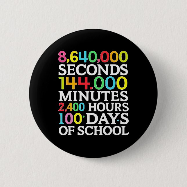Matteformel 100 dagars skola matematiklärare barn  knapp (Framsida)