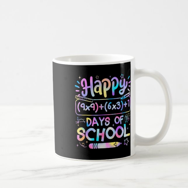 Matteformel 100 dagars skola Rolig matematiklärare Kaffemugg (Höger)