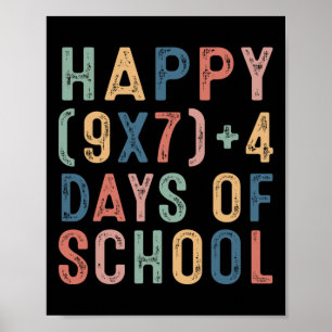 Matteformel 67 Skoldagar Rolig Matematiklärare Poster