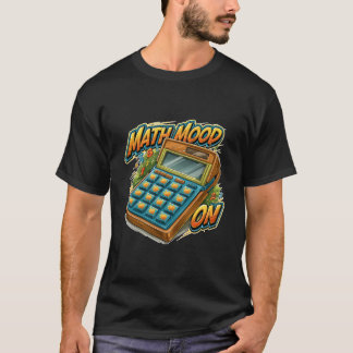 Mattehumör På Rolig Retro Kalkylatorgrafik T Shirt